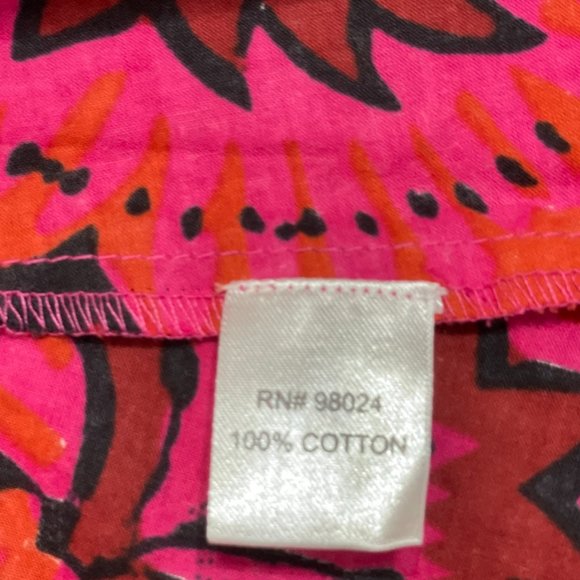 House of Harlow 1960 x Revolve Shania Fuschia Print Dress M Puff Sleeve Pockets - Picture 7 of 9